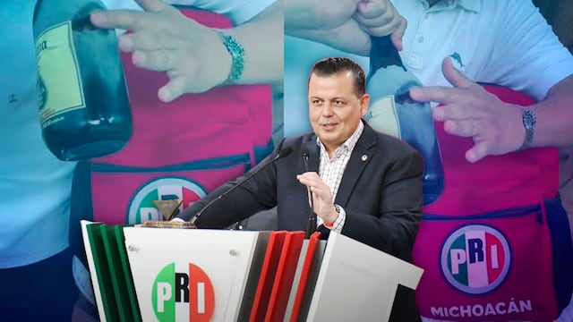 Diputado de Michoacán repartió mochilas del PRI con cerveza como regalo