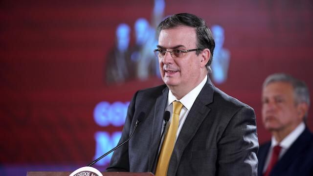 El canciller Marcelo Ebrard.