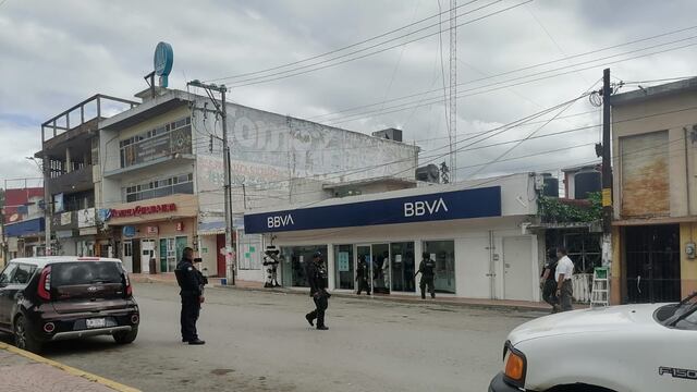 Intentan robar banco en Veracruz