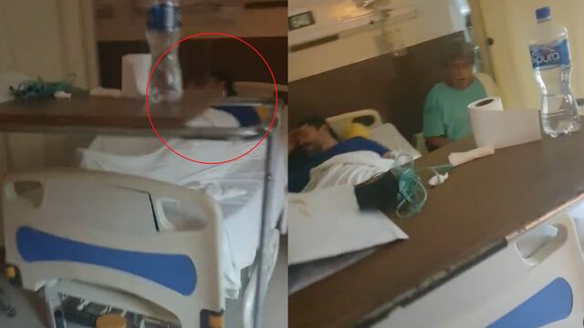 Paciente y familiar dormido en TikTok