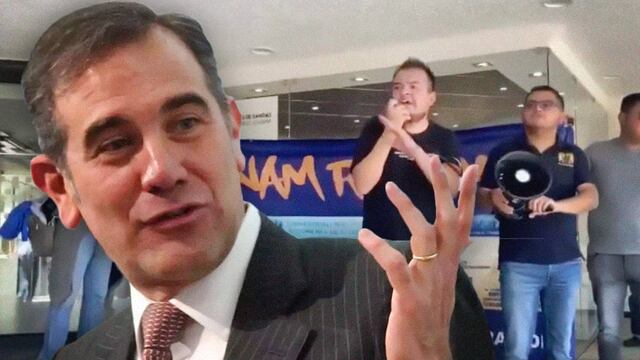 Protesta en la UNAM contra Lorenzo Córdova, ex consejero del INE