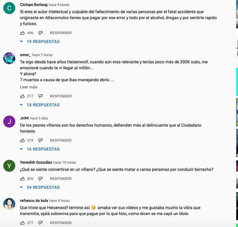 Youtuber Heisenwolf habría estado involucrado en un accidente automovilístico
