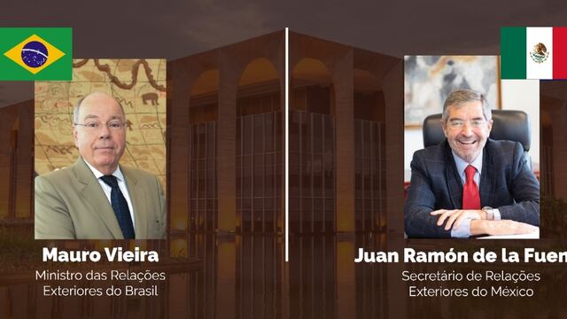 Juan Ramón de la Fuente sostiene llamada con Mauro Vieira, ministro de Relaciones Exteriores de Brasil