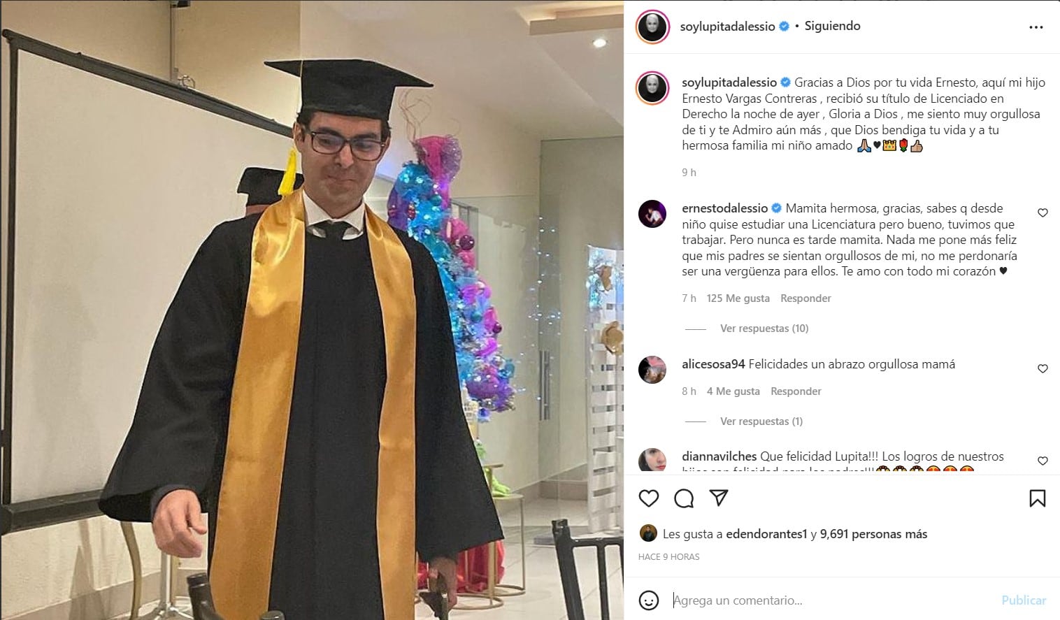 Ernesto D’Alessio se titula