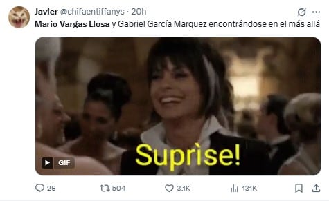 Memes de Mario Vargas Llosa y Gabriel García Márquez