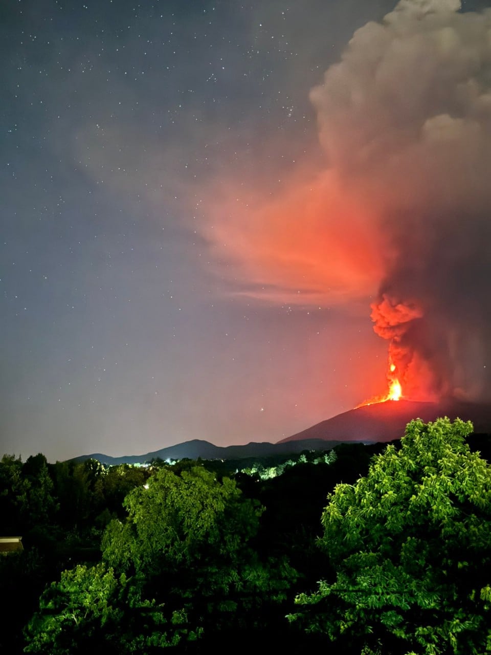 Erupción del volcán Etna en imágenes