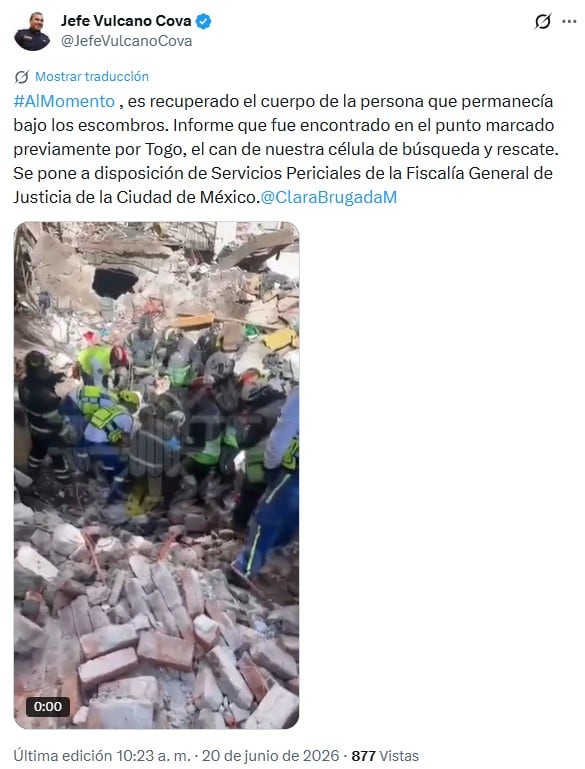 Colapsa vivienda en la Roma: una persona muere y otra es rescatada