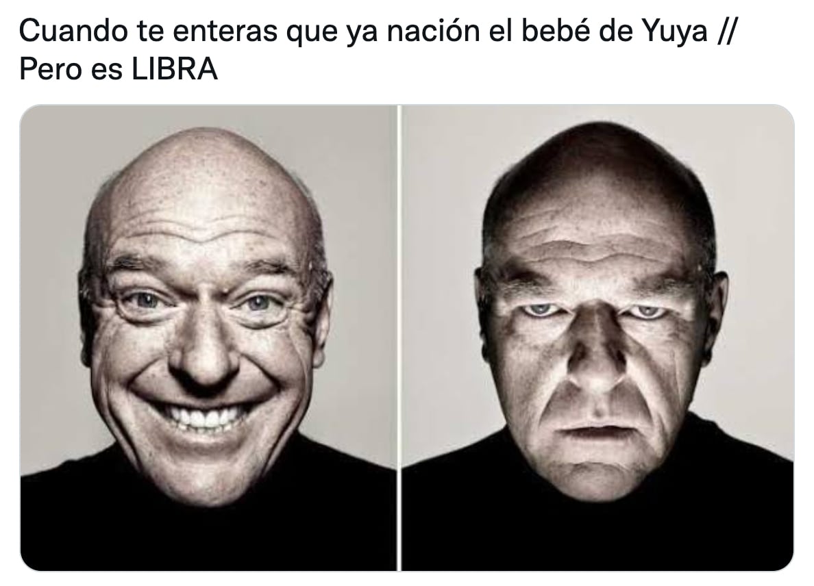 Meme sobre el bebé de Yuya