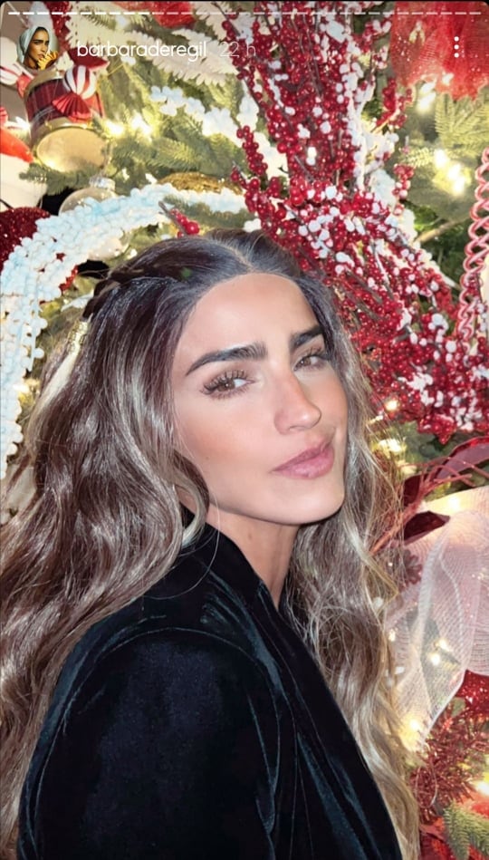 Bárbara de Regil en Navidad.