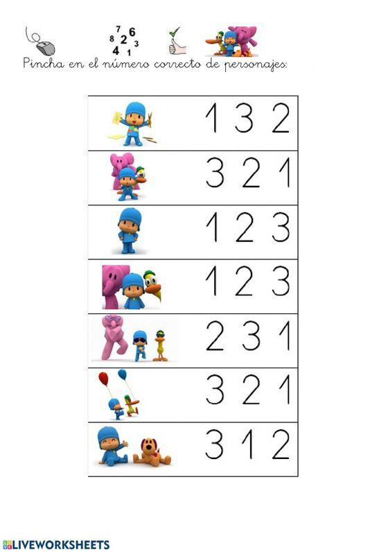 Actividades de Pocoyó para imprimir