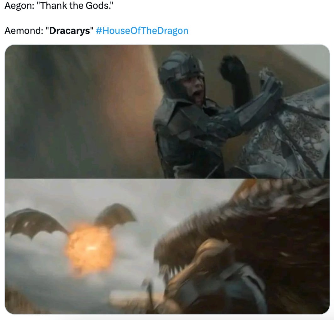 Memes se van en contra de Aemond Targaryen y Vhagar de La Casa del Dragón
