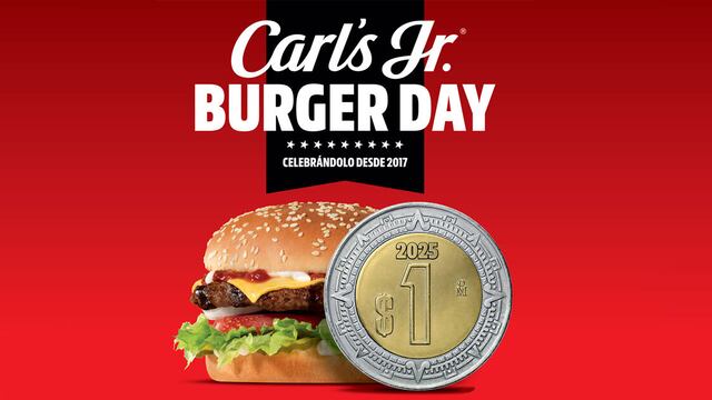 Celebra el “Carl ‘s Jr. Burger Day” este 28 de mayo: Famous Star por un peso al comprar un combo.