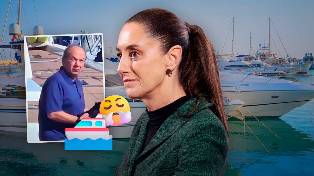 Claudia Sheinbaum tunde a Felipe Calderón por “andar gozando” en un lujoso yate Lagoon