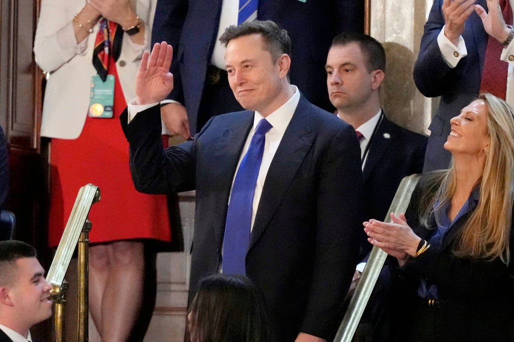 Elon Musk en discurso de Donald Trump