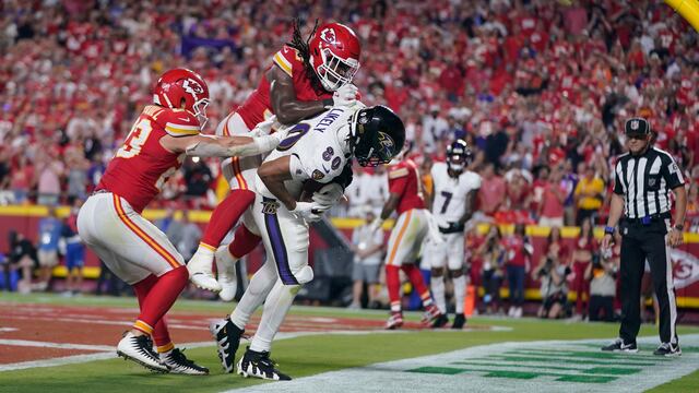 La dramática jugada en el partido de los Chiefs vs Ravens