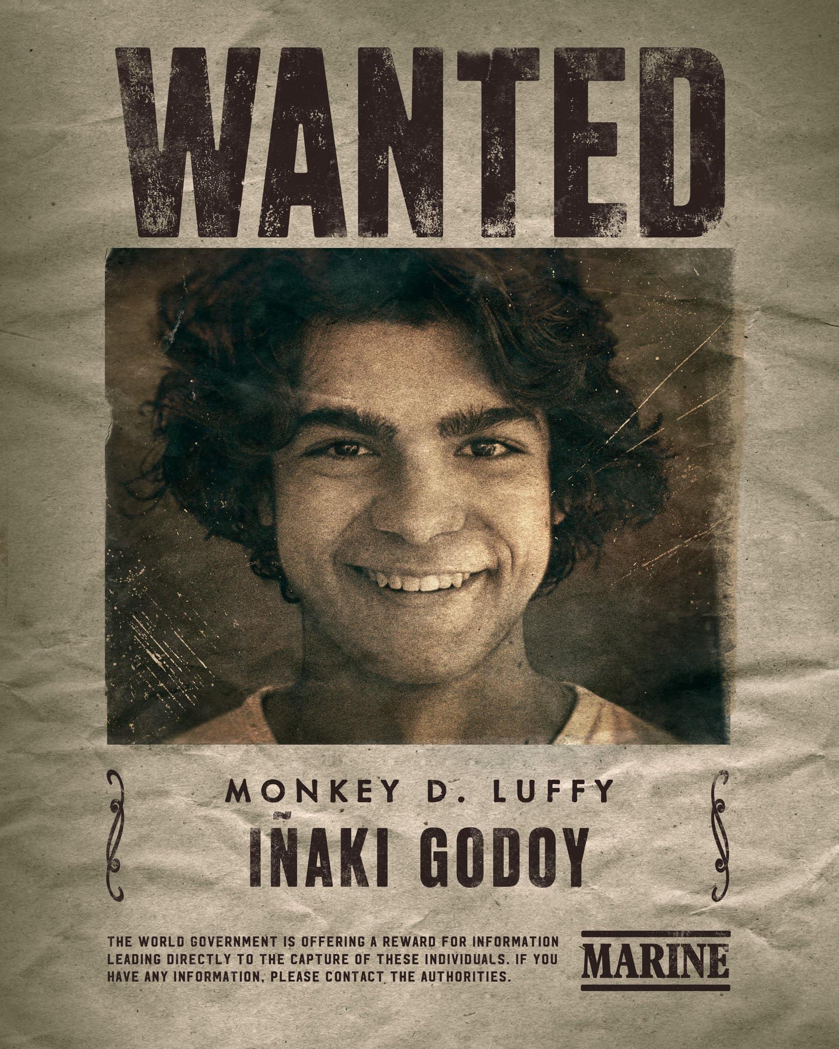 Iñaki Godoy como Luffy en One Piece