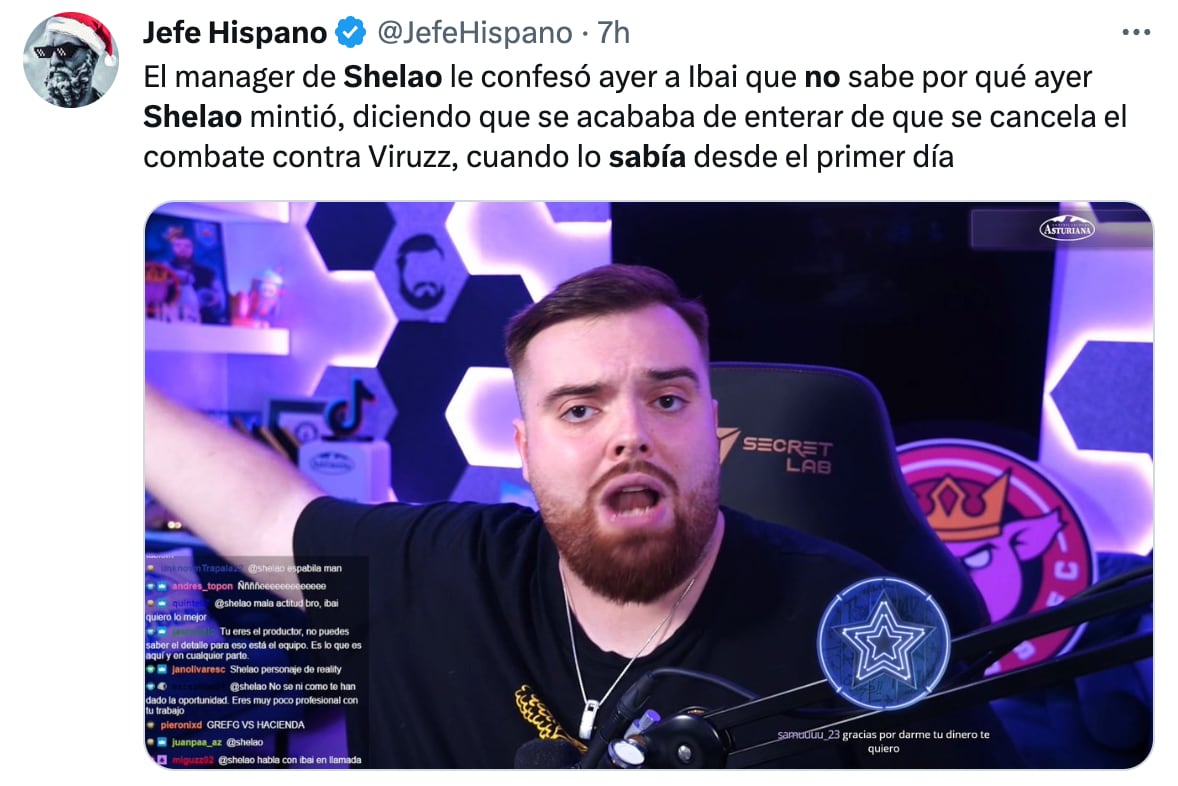 Shelao sobre la cancelación de su pelea con Viruzz en La Velada del Año III