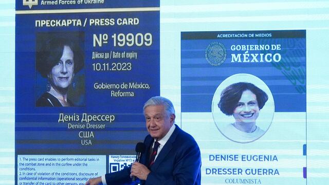 Credenciales de Denise Dresser en Ucrania