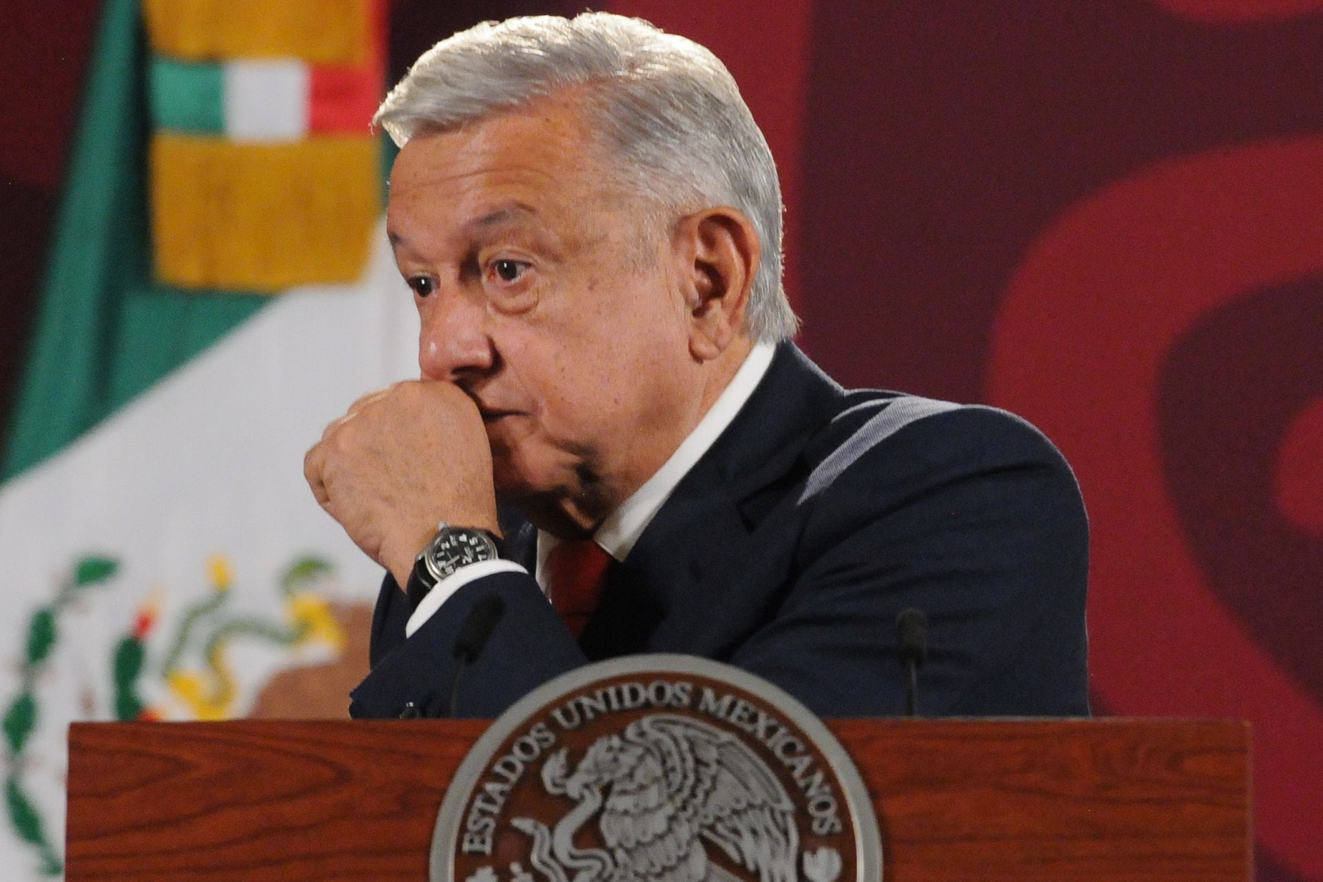 AMLO en su conferencia mañanera