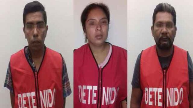 Los tres detenidos fueron puestos a disposición de las autoridades correspondientes.