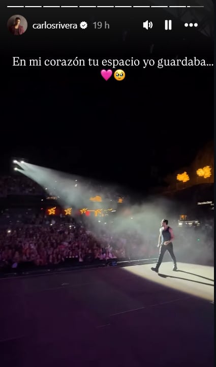 Carlos Rivera dedica una canción a su hija María durante su concierto en Marbella