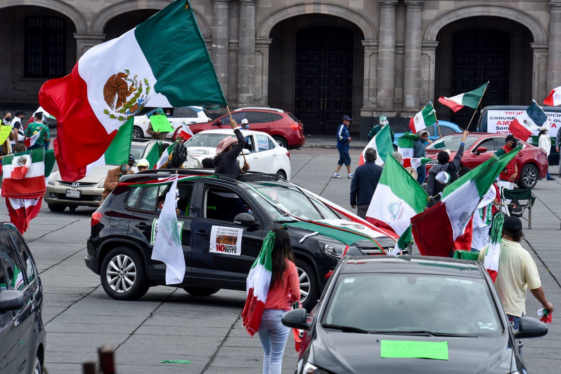 Protesta en el Zócalo
