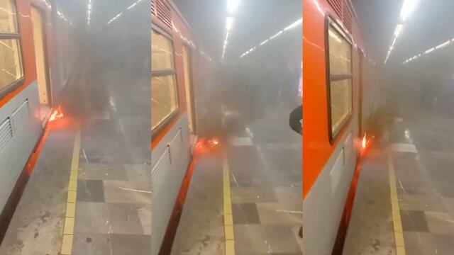 Otro incendio en el Metro CDMX: Caos en estación Tacubaya de la Línea 7 por falla en tren