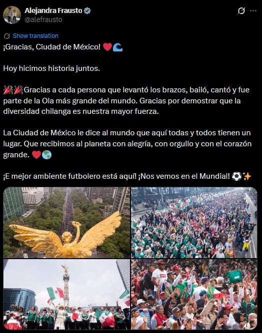 Video: así fue "La Ola más grande del mundo" en Paseo de la Reforma
