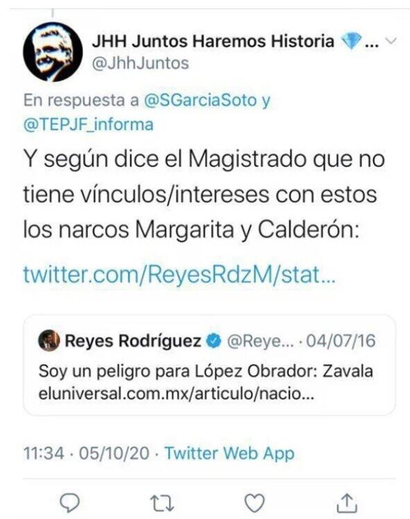 Tuit de magistrado
