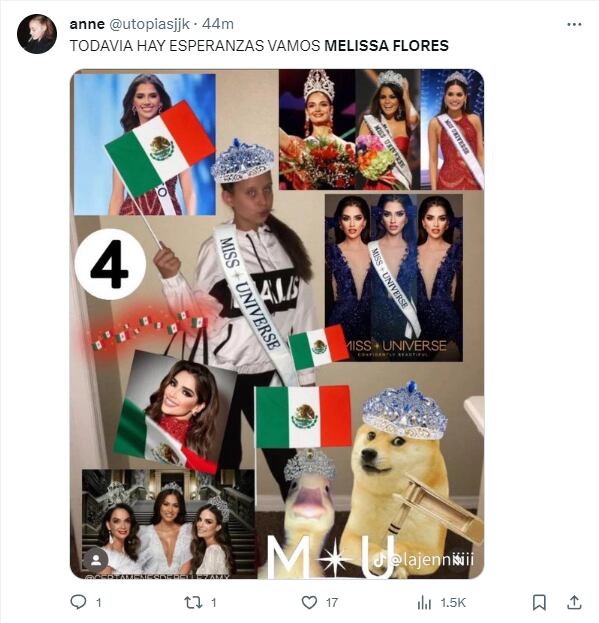 Memes por eliminación de Melissa Flores en Miss Universo 2023
