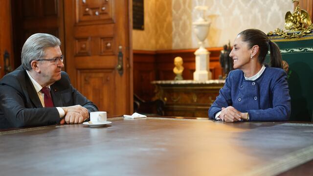 ¿Quién es Jean-Luc Mélenchon? Claudia Sheinbaum se reunió con él en el Palacio Nacional de México