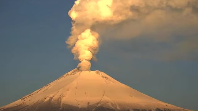 Volcán Popocatépetl el 28 de octubre