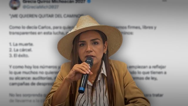 “Me quieren quitar del camino”: Grecia Quiroz lanza advertencia rumbo a 2027