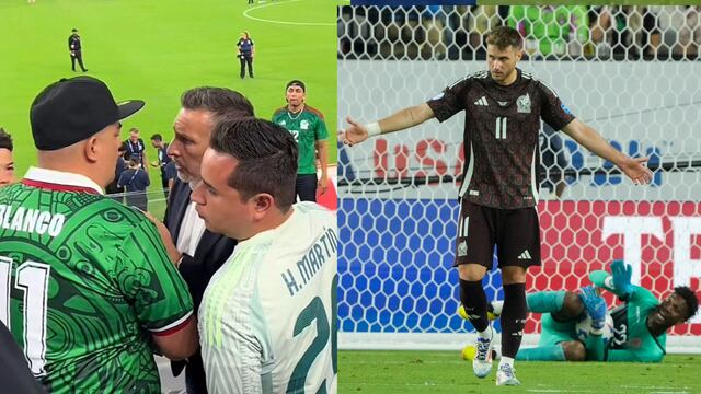 Chaco Giménez se encaró con un aficionado mexicano.
