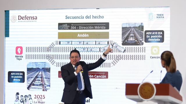 Tren Maya: Sedena asegura que no hubo descarrilamiento en Izamal sino "percance de vía"