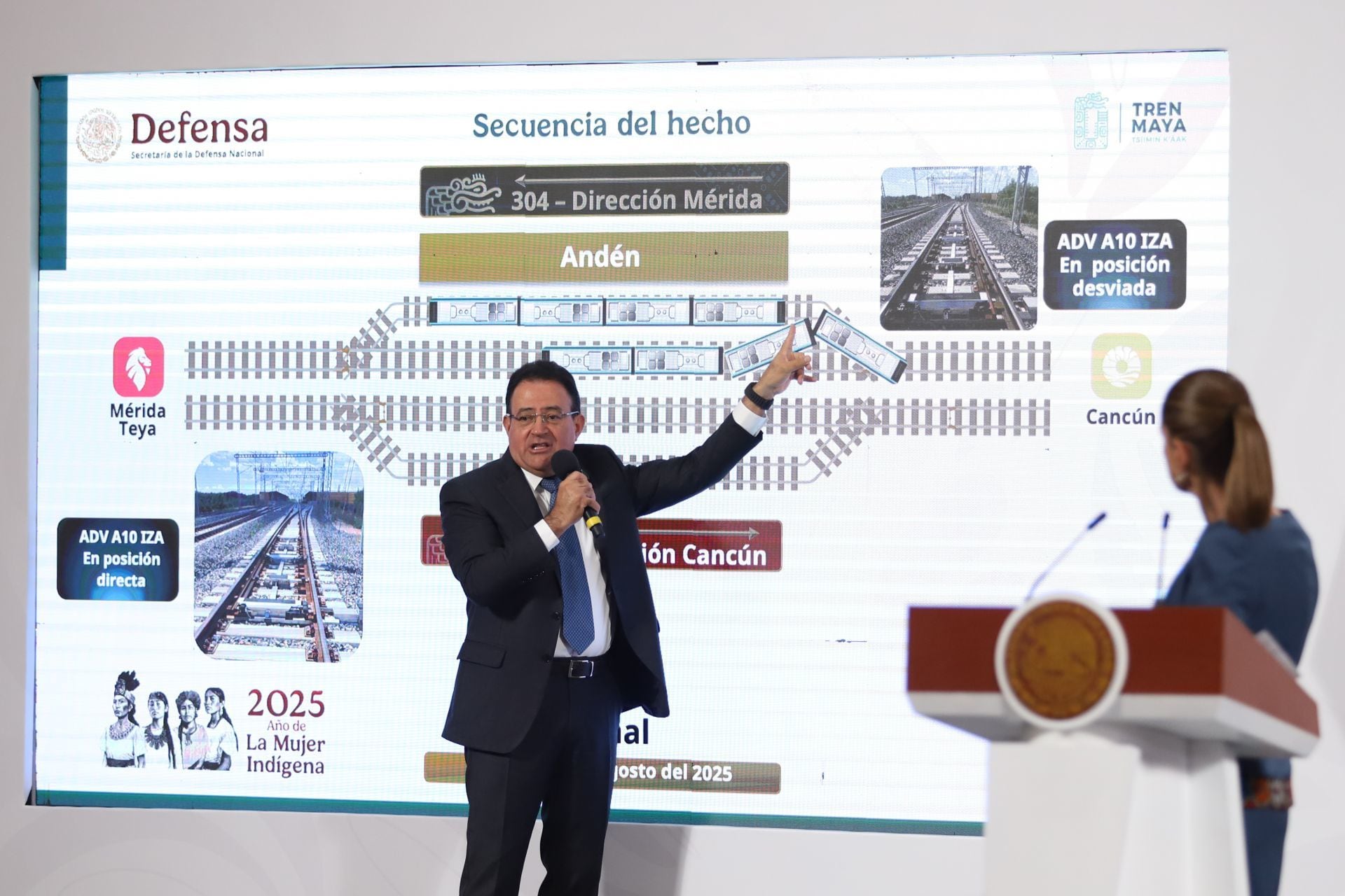 Tren Maya: Sedena asegura que no hubo descarrilamiento en Izamal sino "percance de vía"