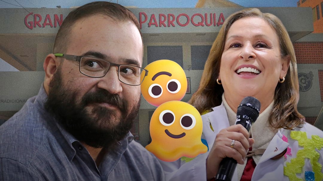 Javier Duarte defiende a Rocío Nahle de abucheos en La Parroquia de Veracruz