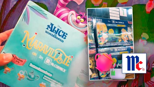 Las tazas Alicia en el País de las Maravillas en colaboración con McCormick y sus tés