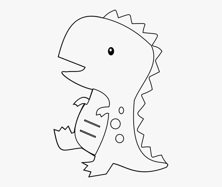 Dibujo de dinosaurio, George: Peppa Pig