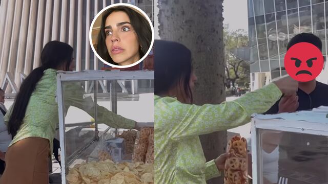 Bárbara de Regil se despacha en puesto de papas y el vendedor la cachó.