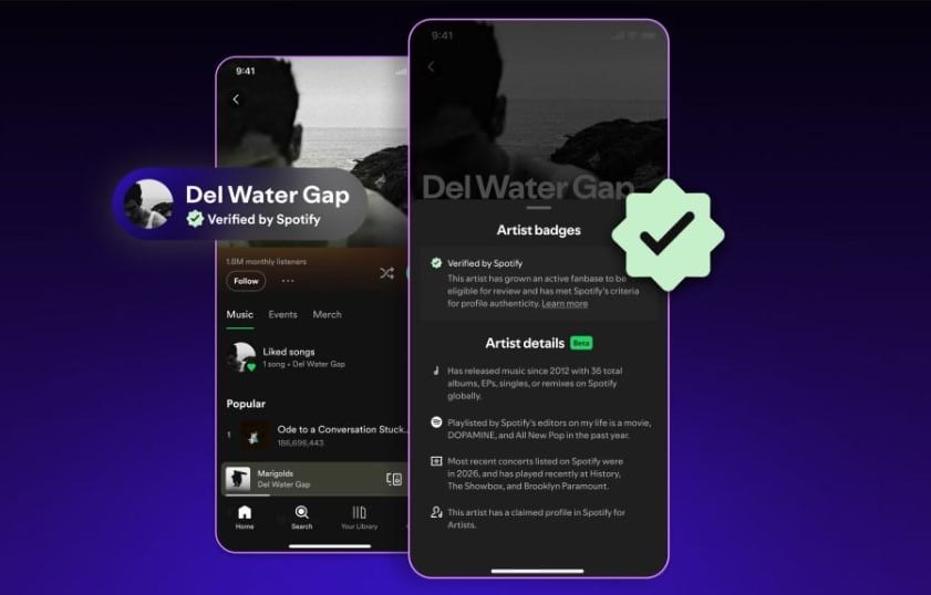 Spotify estrena función para distinguir artistas reales de contenido con IA