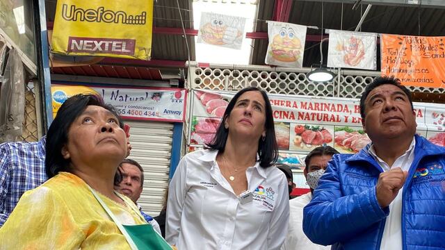 Lía Limón recorre mercados de Álvaro Obregón