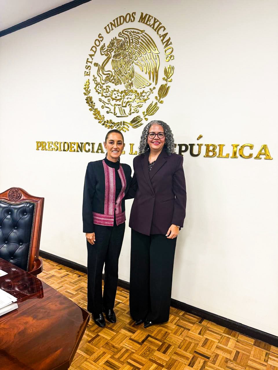 Graciela Domínguez Nava se reúne por primera vez con Claudia Sheinbaum en Palacio Nacional