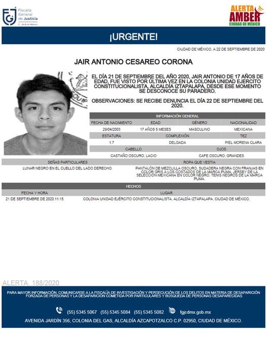 Ficha de búsqueda de Jair