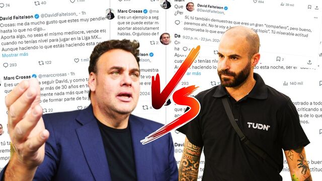 Marc Crosas y David Faitelson protagonizan agarrón por culpa del Tri