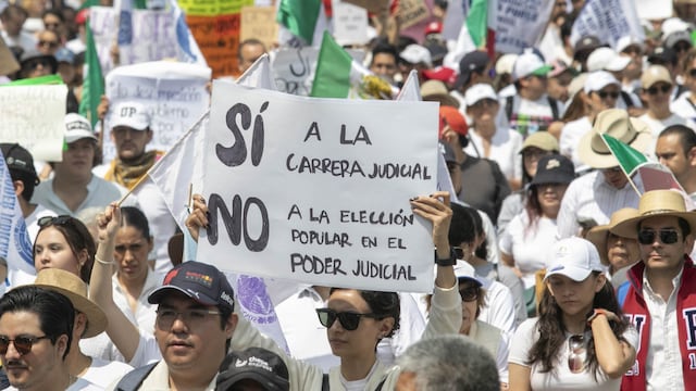 Marcha contra la reforma al Poder Judicial