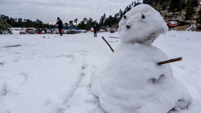 Nieve en Zinacantepec y Jocotitlán, Estado de México