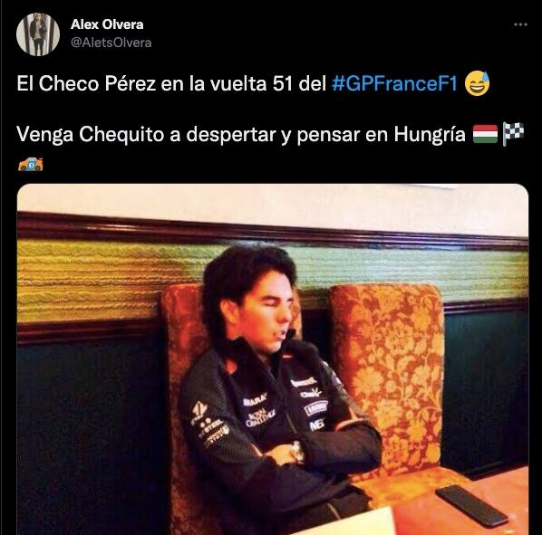 Checo Pérez memes GP Francia
