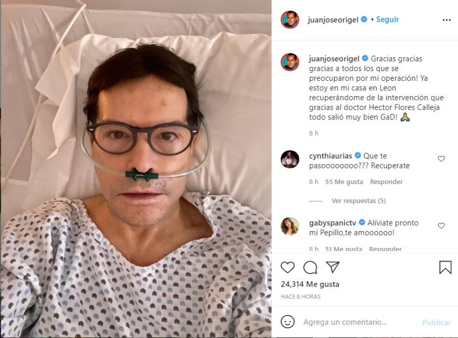 Pepillo Origel fue operado de emergencia