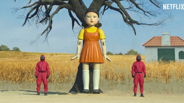 Muñeca y Soldados de El Juego del Calamar